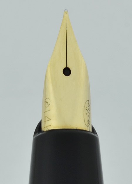 Sailor Pocket Fountain Pen - 1965, 14k Fine Nib, Brushed Steel w